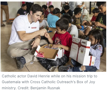 Catholic actor David Henrie says mission trip with Cross Catholic Outreach left big impact