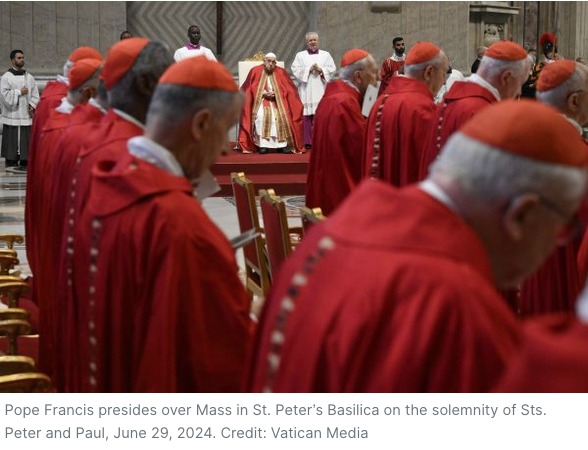 ‘Open the doors’ of the Church, Pope Francis implores on solemnity of Sts. Peter and Paul